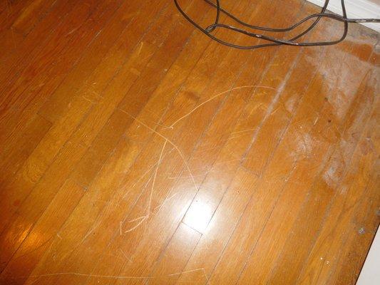 They scratched my floors