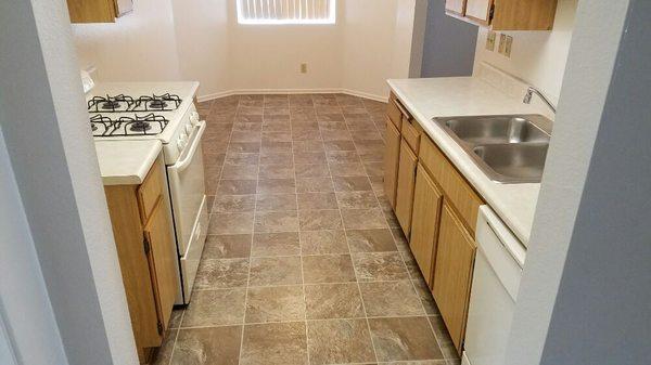 Kitchen view from hallway