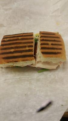 My poorly cut expensive chicken sandwich