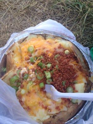 Humongous stuffed baked potato $6