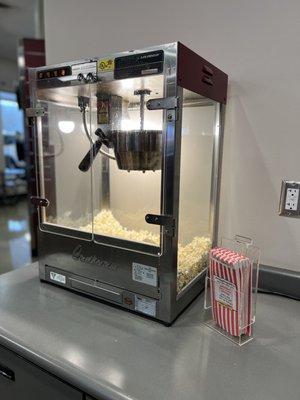 Popcorn machine is always great