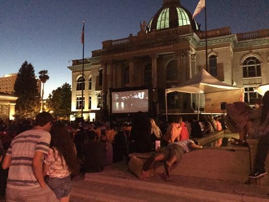 Movie night! Love downtown!