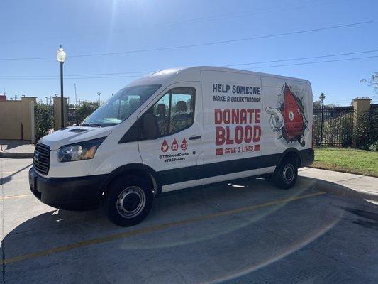 The Blood Center Van