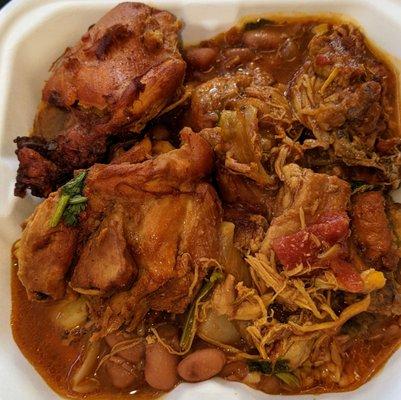 Delicious stewed chicken