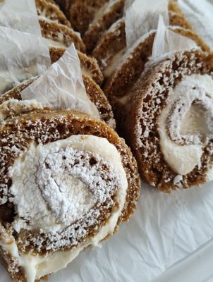 Close up of sliced Pumpkin Oh from Great Harvest Bread Company!