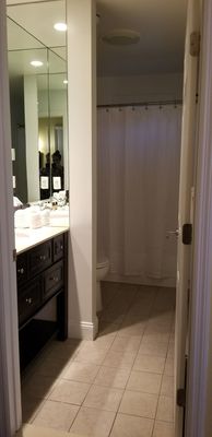 Insanely clean bathroom in room 8