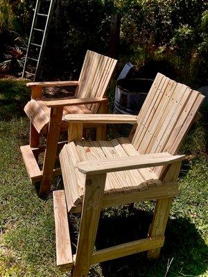 Adirondack barstool chairs $225 for pair