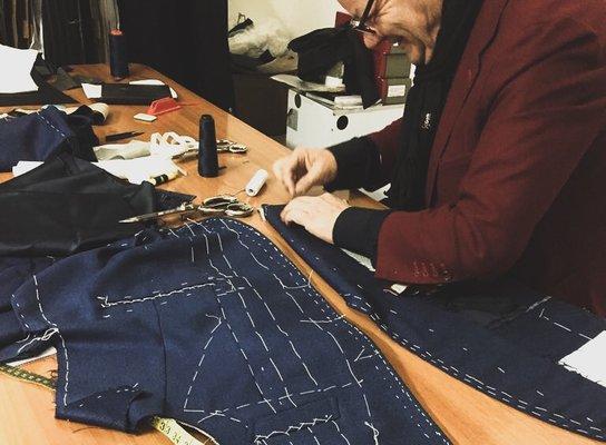 Our garments are made by hand in Naples, Italy by experienced and skilled artisan tailors.