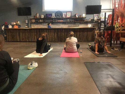 Yoga at 2nd Shift Brewery