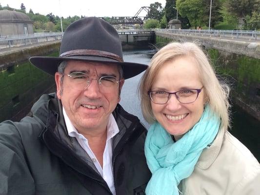 Greg & Lynn at the Ballard Locks