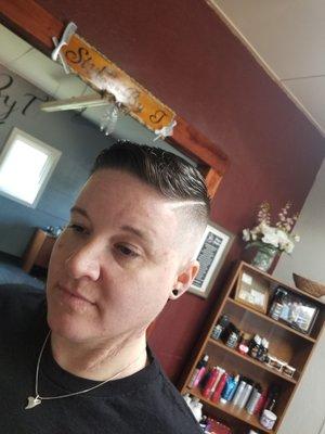 Straight razor fade