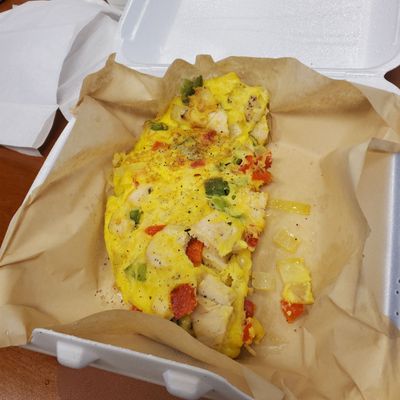 Chicken fiesta omelet