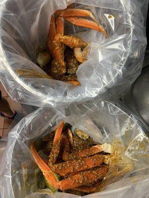 Seafood in the bag