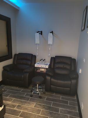 IV suite and oxygen bar