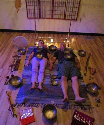 Andrea will work with you to align and balance the vibration of your body, mind and spirit with sacred sound instruments