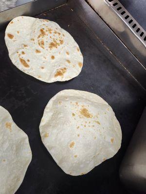 Fresh handmade tortillas