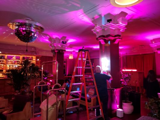 Lighting installation for hotel in Downtown Manhattan.