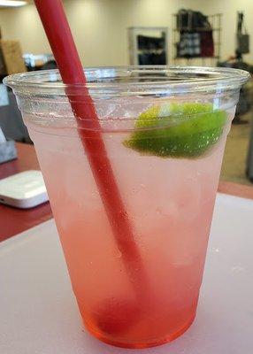 Custom Drinks like our Sparkling Cherry Limeade