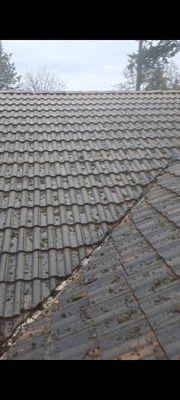 Roof tile clean before