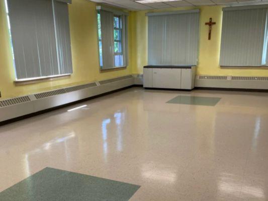 Our Lady of the Assumption in Lynnfield, MA. This is an example of the floor care programs we have in our schools.