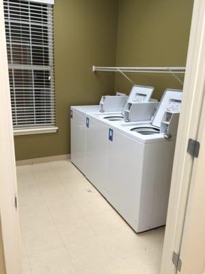 The clubhouse laundry facilities.