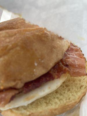 Hot honey bacon sandwich