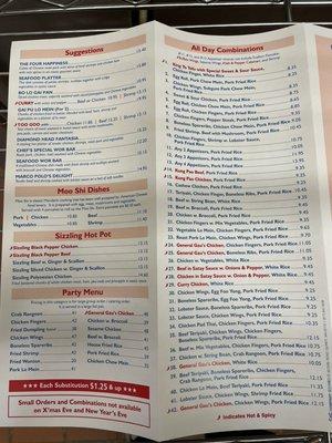 UPDATED MENU