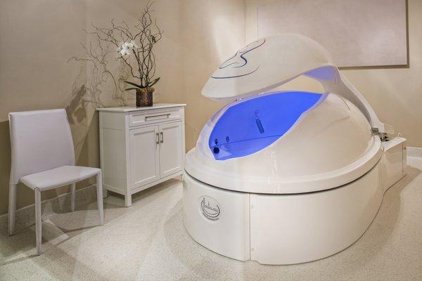 Our float therapy pod.