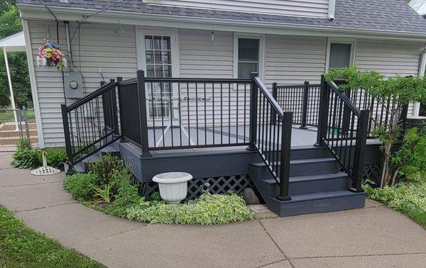 Trex decking and Aluminum railing - Hopkins