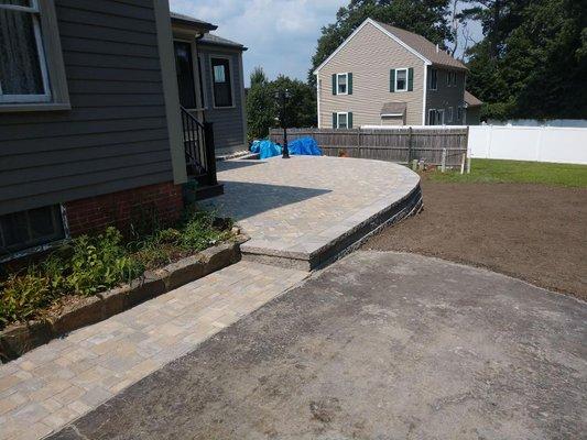 New walkway and Patio