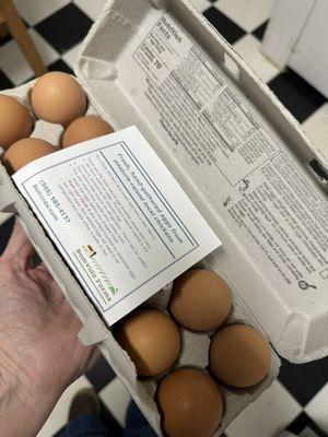 Farm fresh eggs