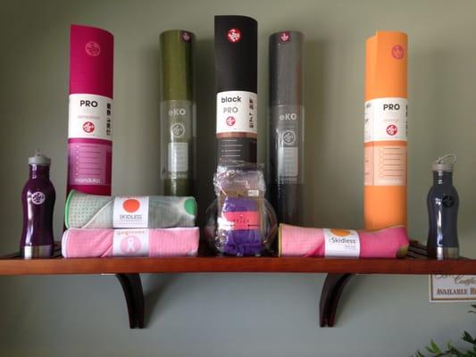 Currently have Manduka Pro mats, and Eko mats in stock.