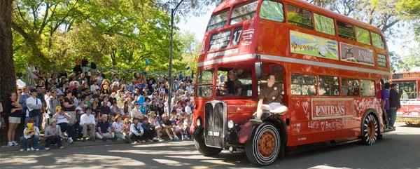 Double Decker Bus in Davis