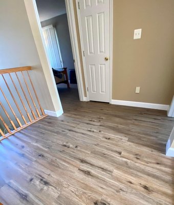 New flooring and baseboards