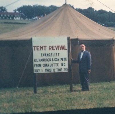 Tent meetings on North Davidson