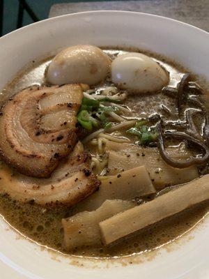 Black Garlic Ramen (had an extra egg)