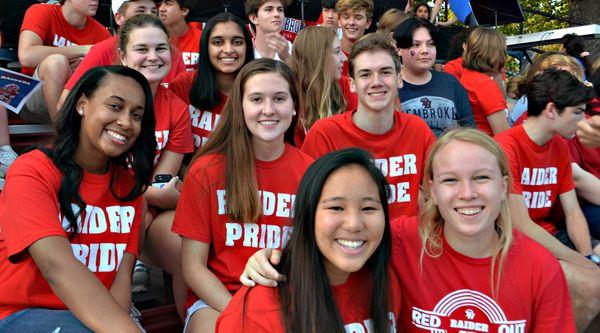 Pembroke Hill's mascot is The Raiders, here you see students proudly wearing their spirit gear.