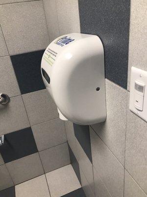 Hand sanitizer in dryer