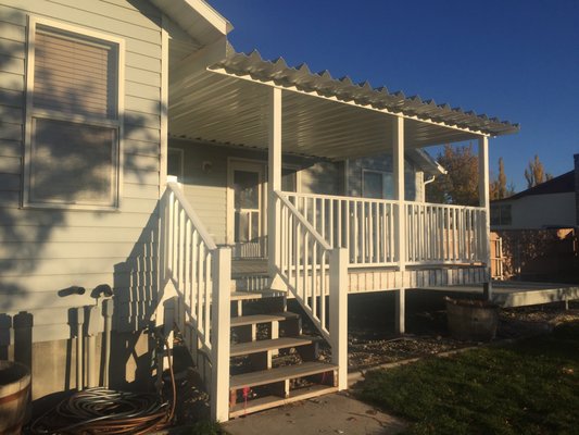 New awning and railings