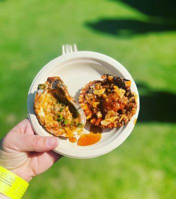 These baked oysters & scallops from The Green Room were absolutely divine!