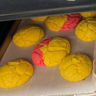 Assorted, homemade, soft, baked cookies