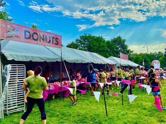 Post Race Coffee and Donut Tents for all Participants-2023