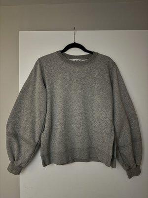 Ganni bubble sleeve sweatshirt $59