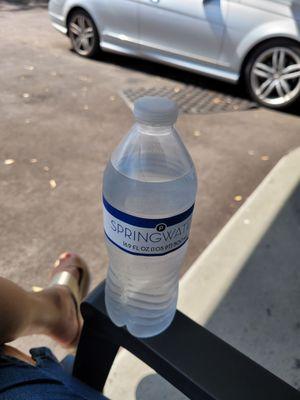 They offered me a bottle of water!!! A1+