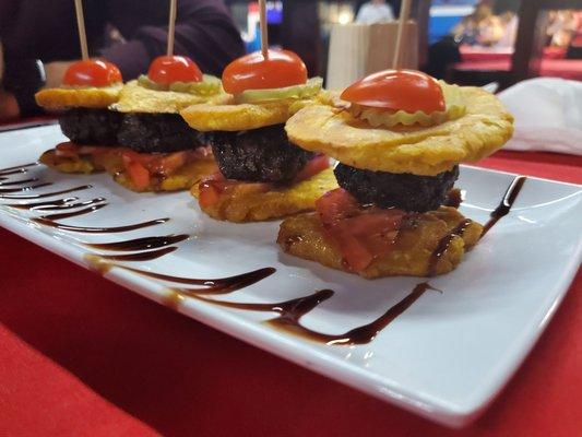 Jibarito sliders de churrasco