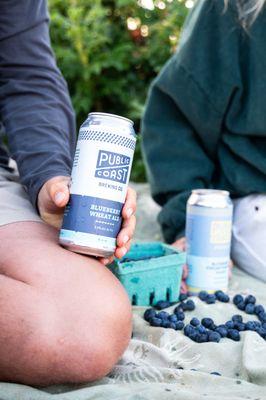 Public Coast Brewing Co. Beers inspired and made with blueberries from this Farm.