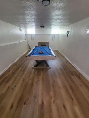 Air BNB pool table Cleaning and arranging