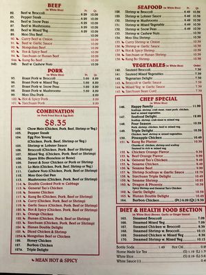 Menu！