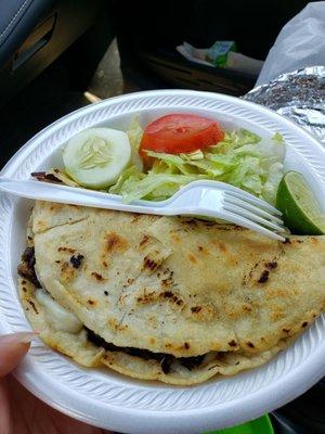 Carne Asada quesadilla to go