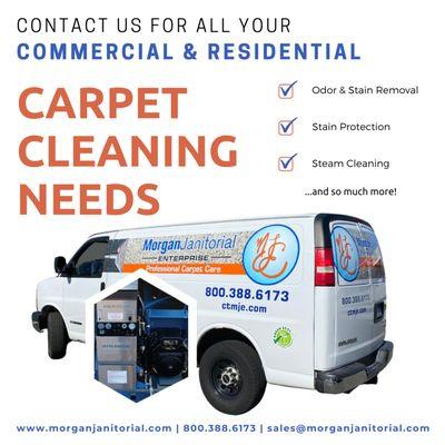 Soiled carpets? No worries, we'll take care of that for you!